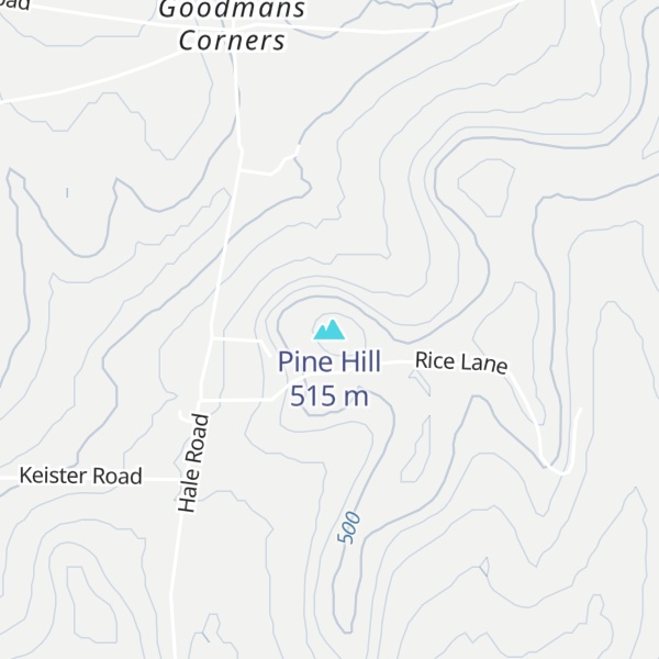 Map of Pine Hill