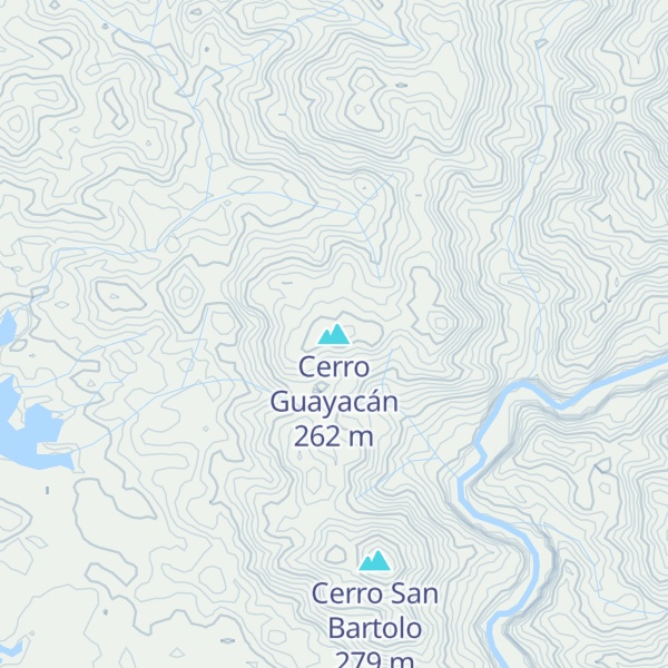 Map of Cerro Guayacán