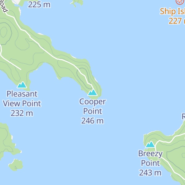 Map of Cooper Point