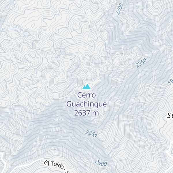 Map of Cerro Guachingue