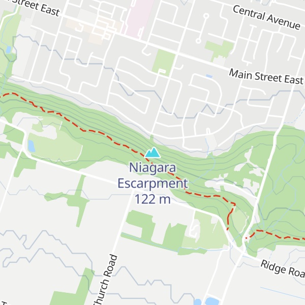 Map of Niagara Escarpment
