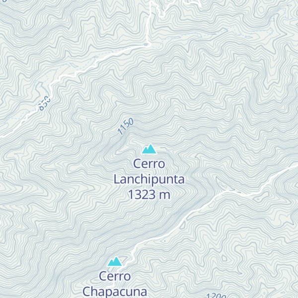 Map of Cerro Lanchipunta