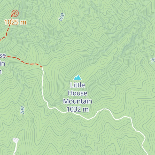 Map of Little House Mountain