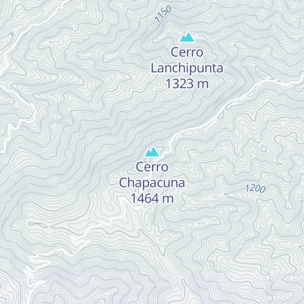 Map of Cerro Chapacuna