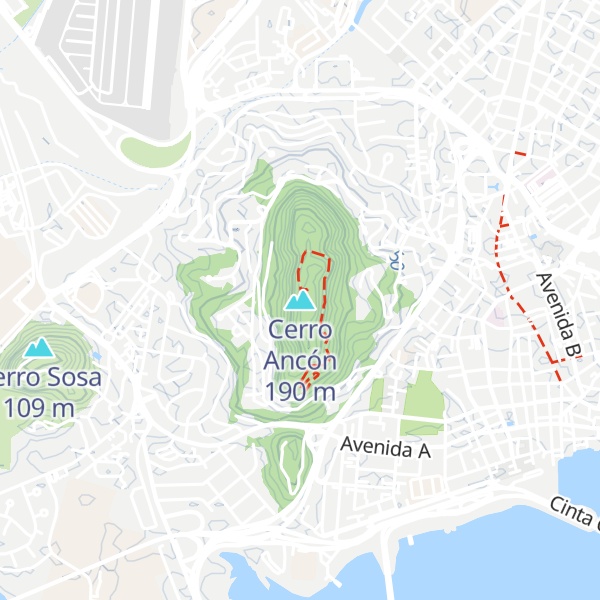 Map of Cerro Ancón