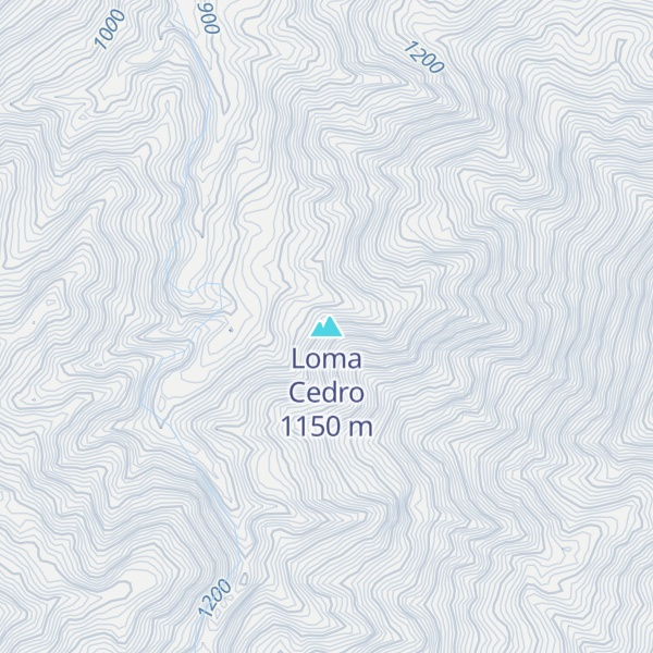 Map of Loma Cedro