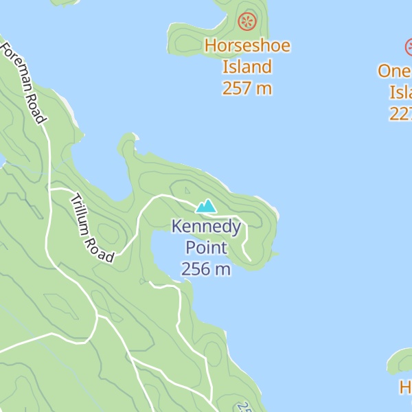 Map of Kennedy Point