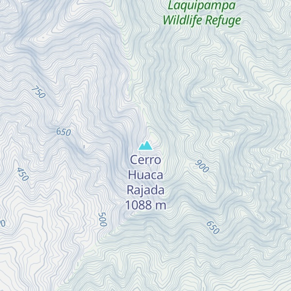 Map of Cerro Huaca Rajada
