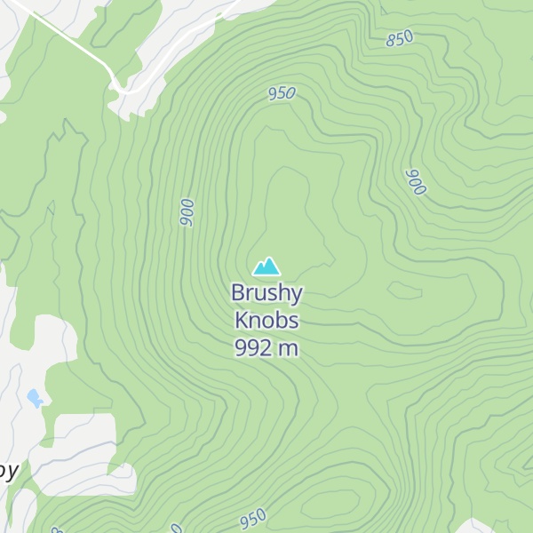 Map of Brushy Knobs
