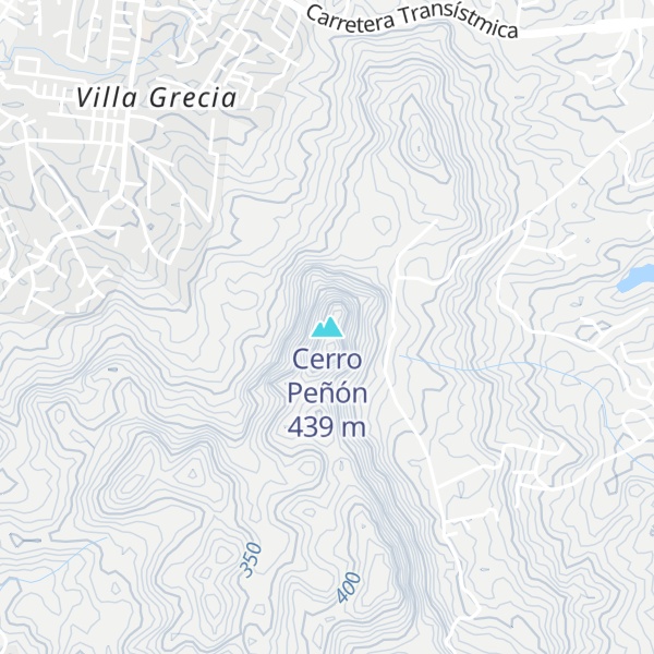 Map of Cerro Peñón