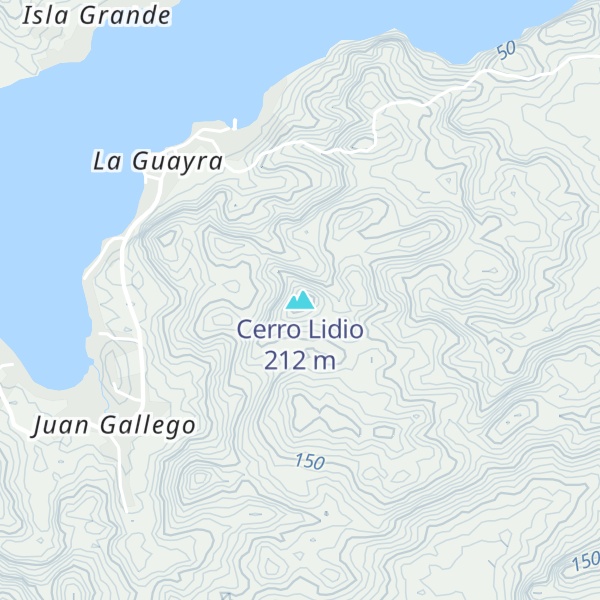 Map of Cerro Lidio