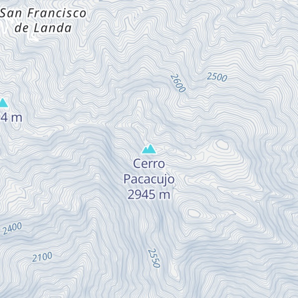 Map of Cerro Pacacujo