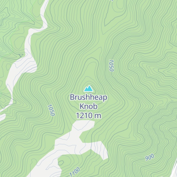 Map of Brushheap Knob