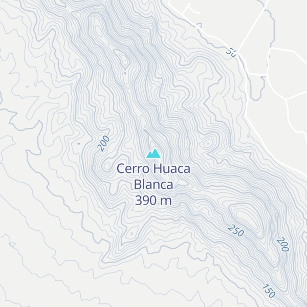 Map of Cerro Huaca Blanca