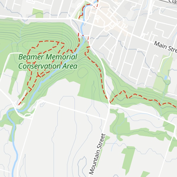Map of Grimsby Mountain
