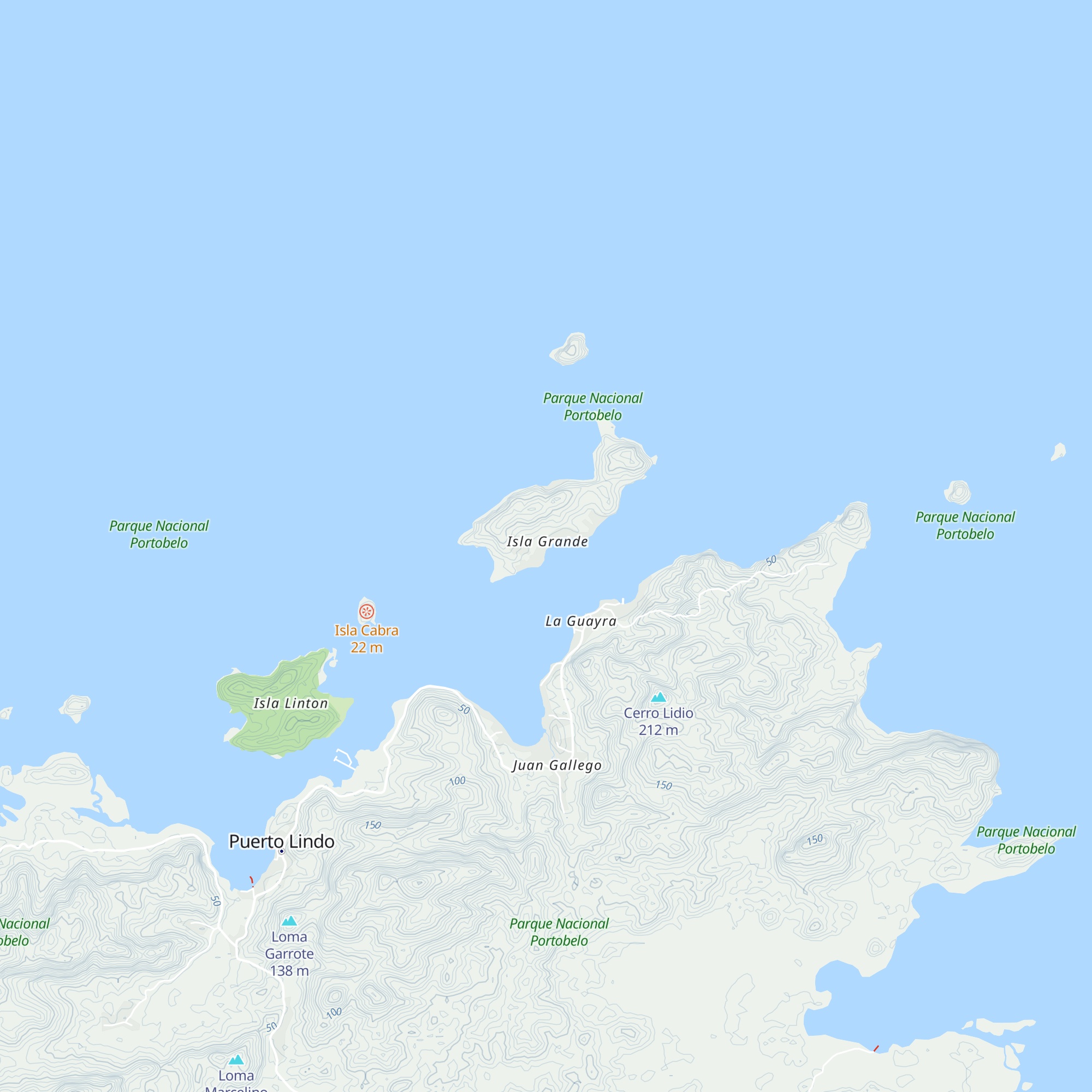 Cabañas Jackson map