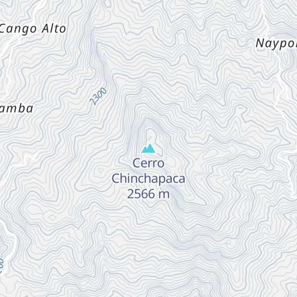 Map of Cerro Chinchapaca