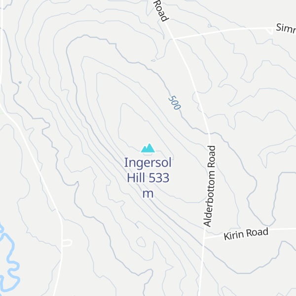 Map of Ingersol Hill