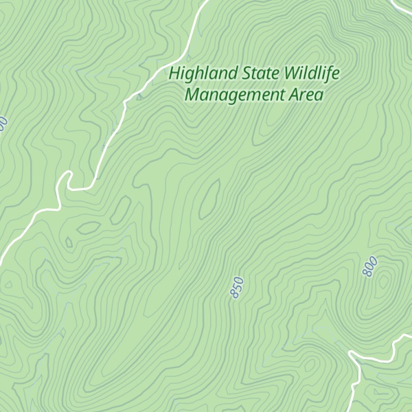 Map of Buck Hill