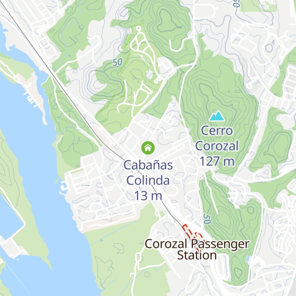 Map of Cabañas Colinda
