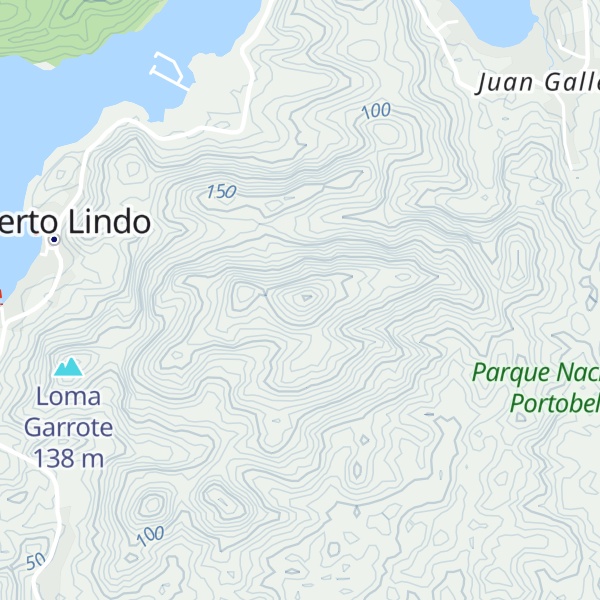 Map of Cerro Pava