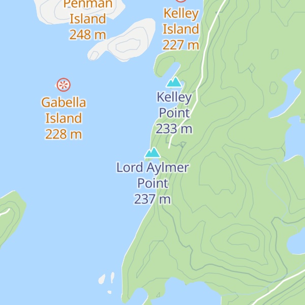 Map of Lord Aylmer Point