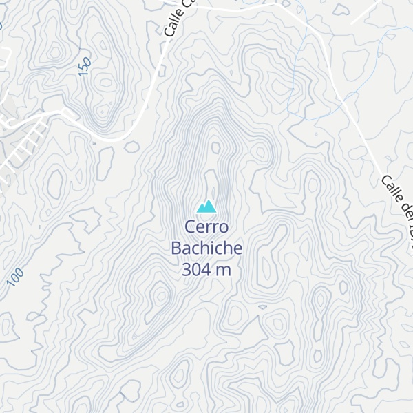 Map of Cerro Bachiche