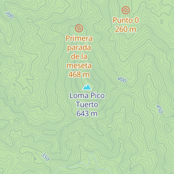 Map of Loma Pico Tuerto