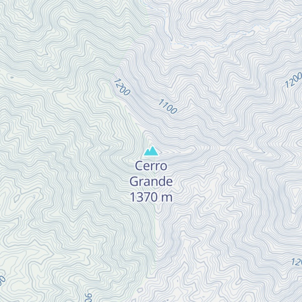 Map of Cerro Grande