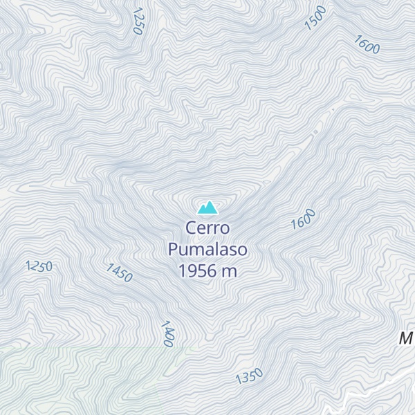 Map of Cerro Pumalaso