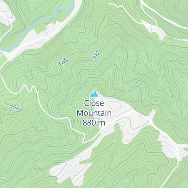 Map of Close Mountain