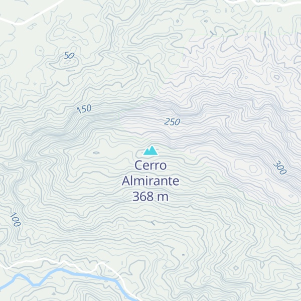Map of Cerro Almirante