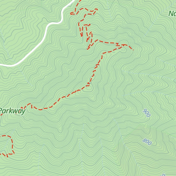 Map of Flat Top Mountain