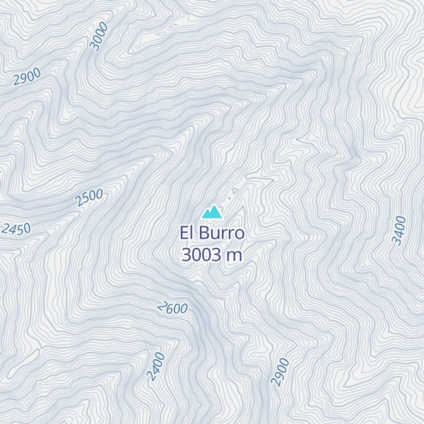 Map of El Burro