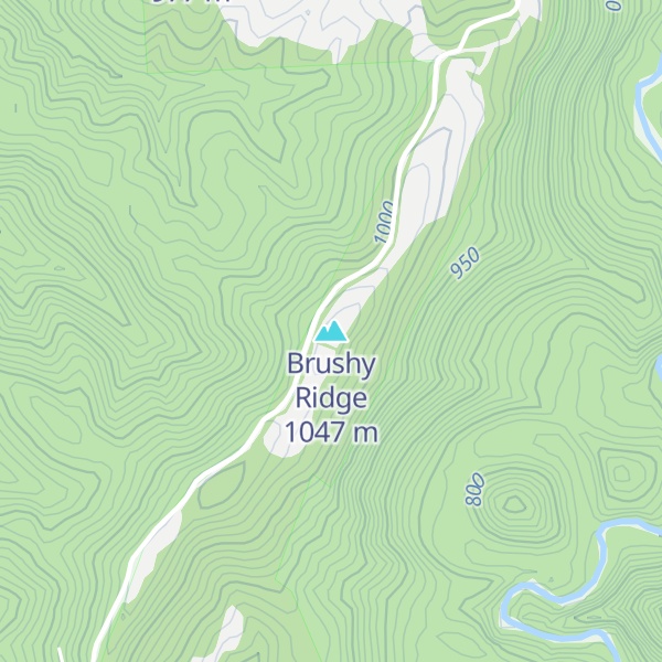 Map of Brushy Ridge