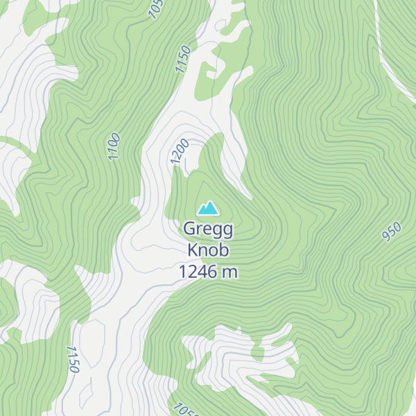 Map of Gregg Knob