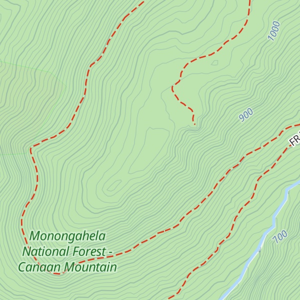 Map of Mount Red