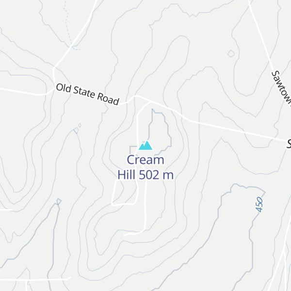 Map of Cream Hill