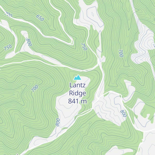 Map of Lantz Ridge