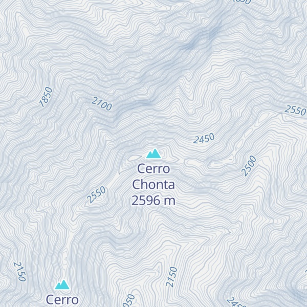 Map of Cerro Chonta