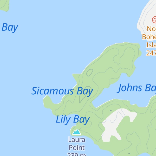 Map of Linger Longer Point