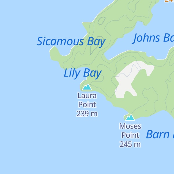 Map of Laura Point