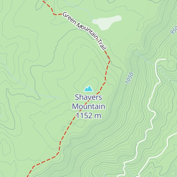 Map of Shavers Mountain