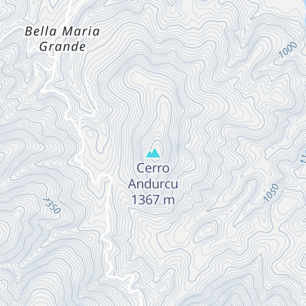 Map of Cerro Andurcu