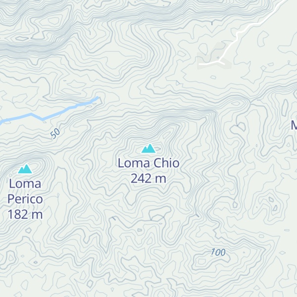 Map of Loma Chio