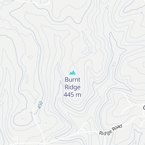 Map of Burnt Ridge