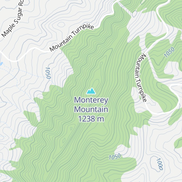 Map of Monterey Mountain