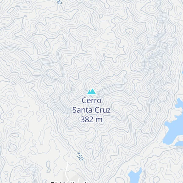 Map of Cerro Santa Cruz