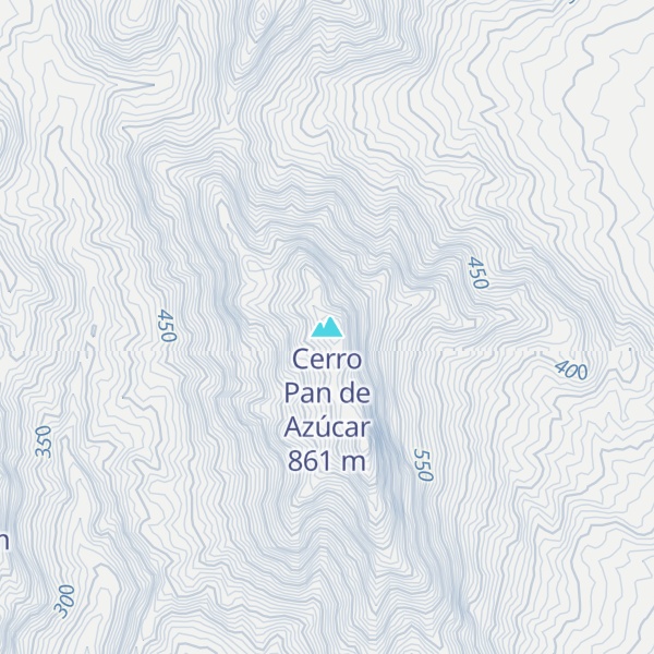 Map of Cerro Pan de Azúcar