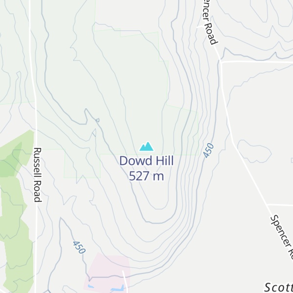 Map of Dowd Hill